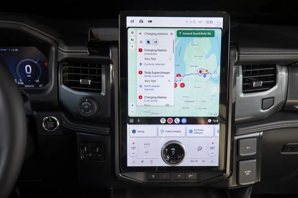 FORD EV google Routing